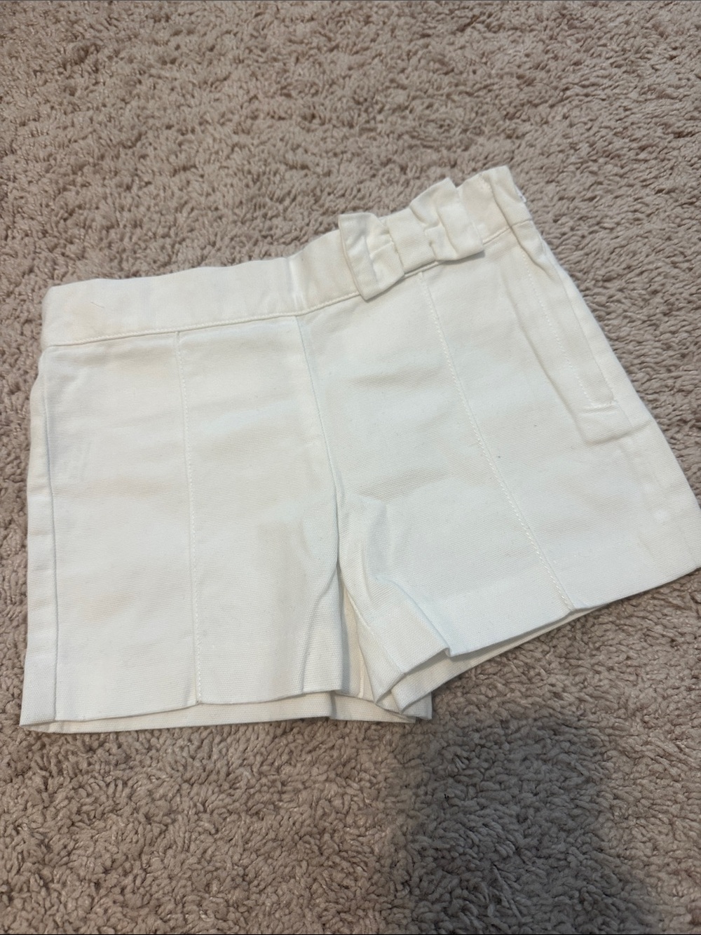 Janie and Jack White Bow-Accent Girls' Shorts